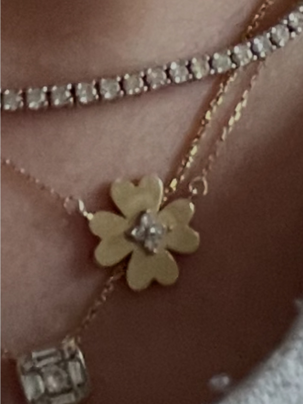 Adina Reyter Gold Four-Leaf Clover Pendant Necklace